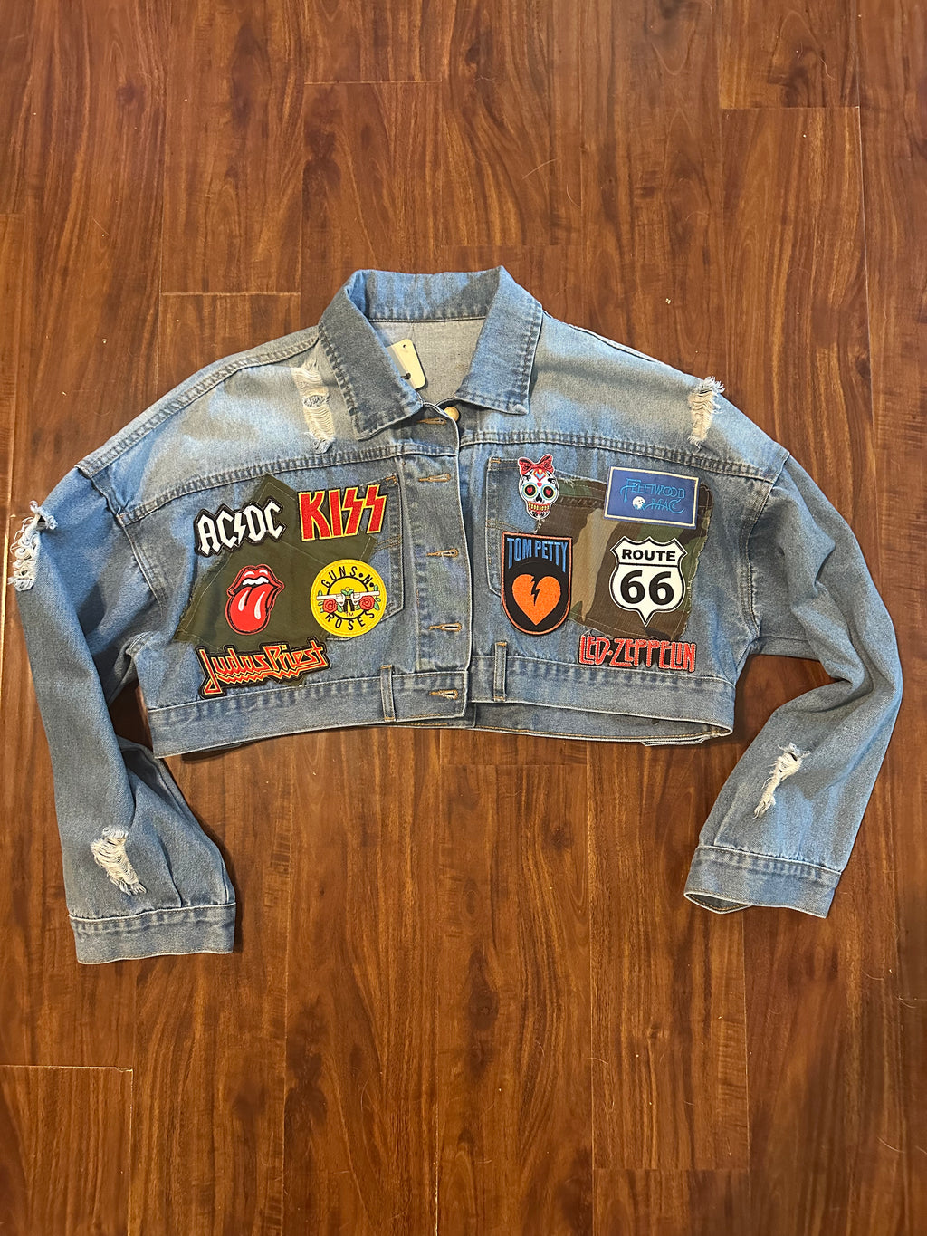 Rock 'n' Roll Upcycled Denim Jacket