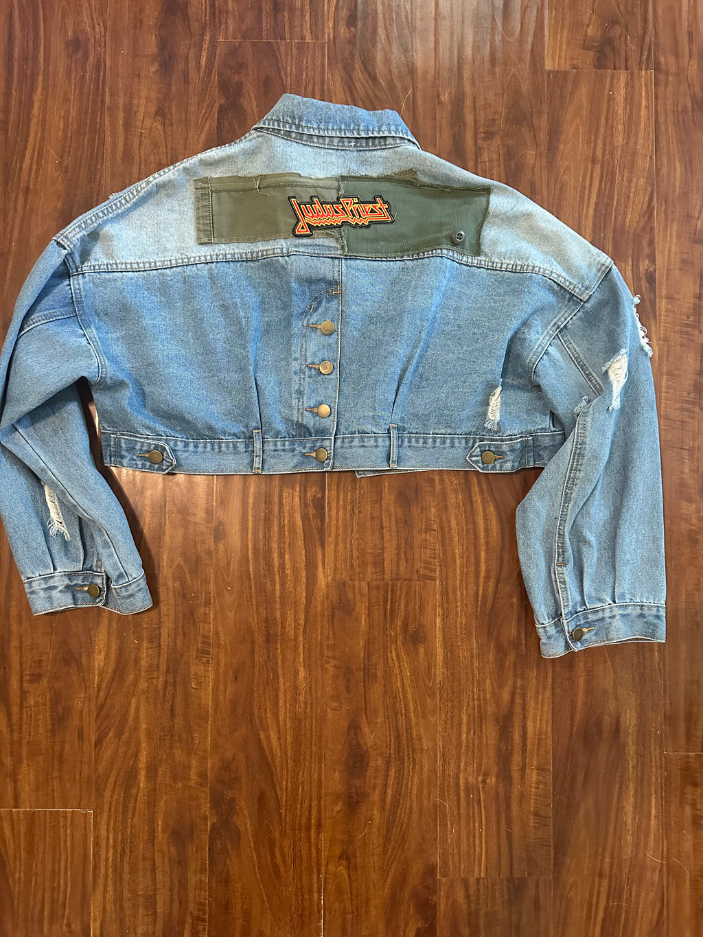Rock 'n' Roll Upcycled Denim Jacket
