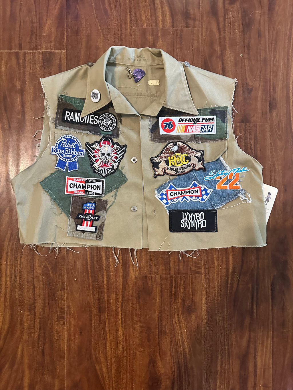 Full Throttle Upcycled Army Vest