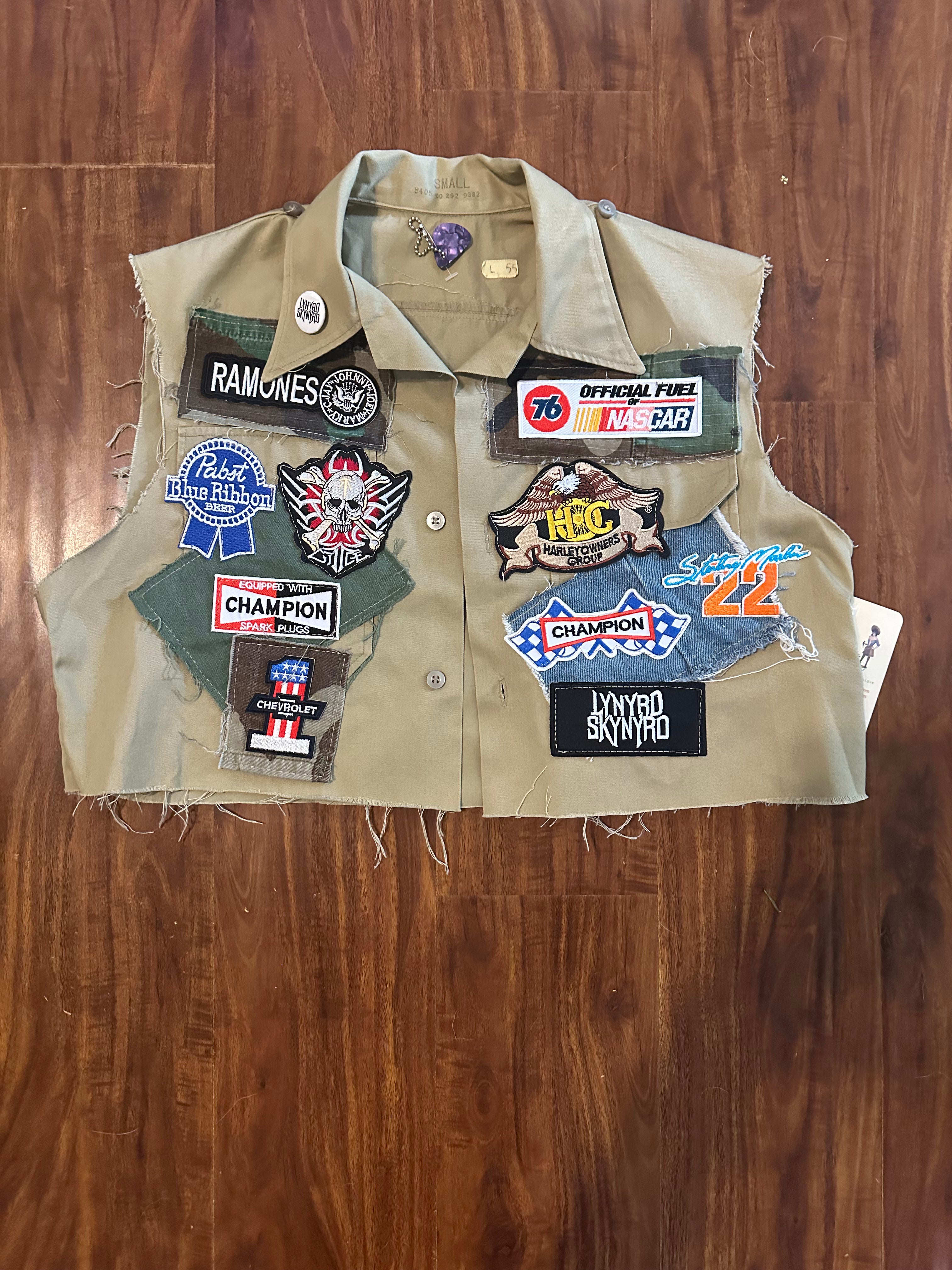 Full Throttle Upcycled Army Vest