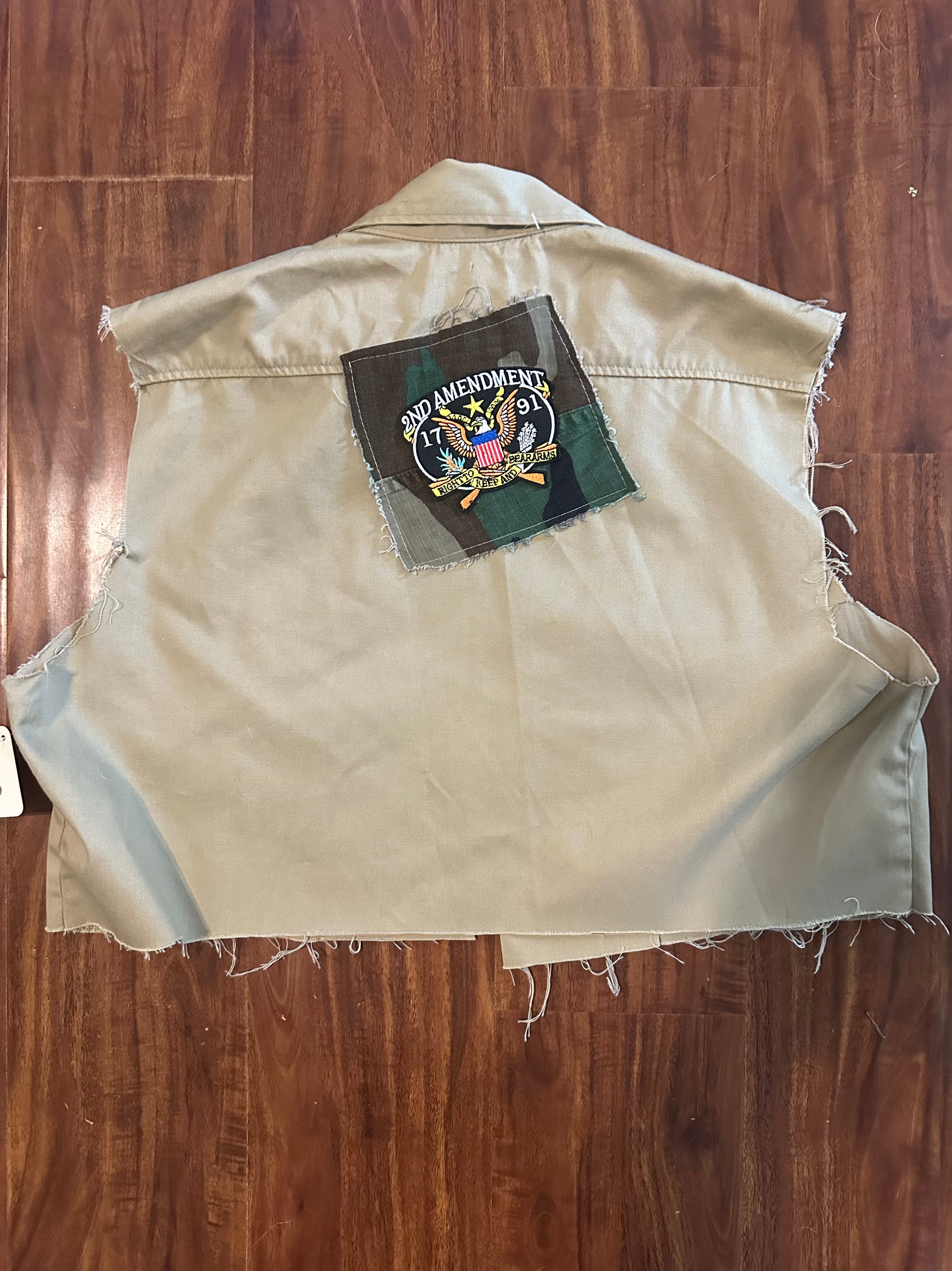 Full Throttle Upcycled Army Vest