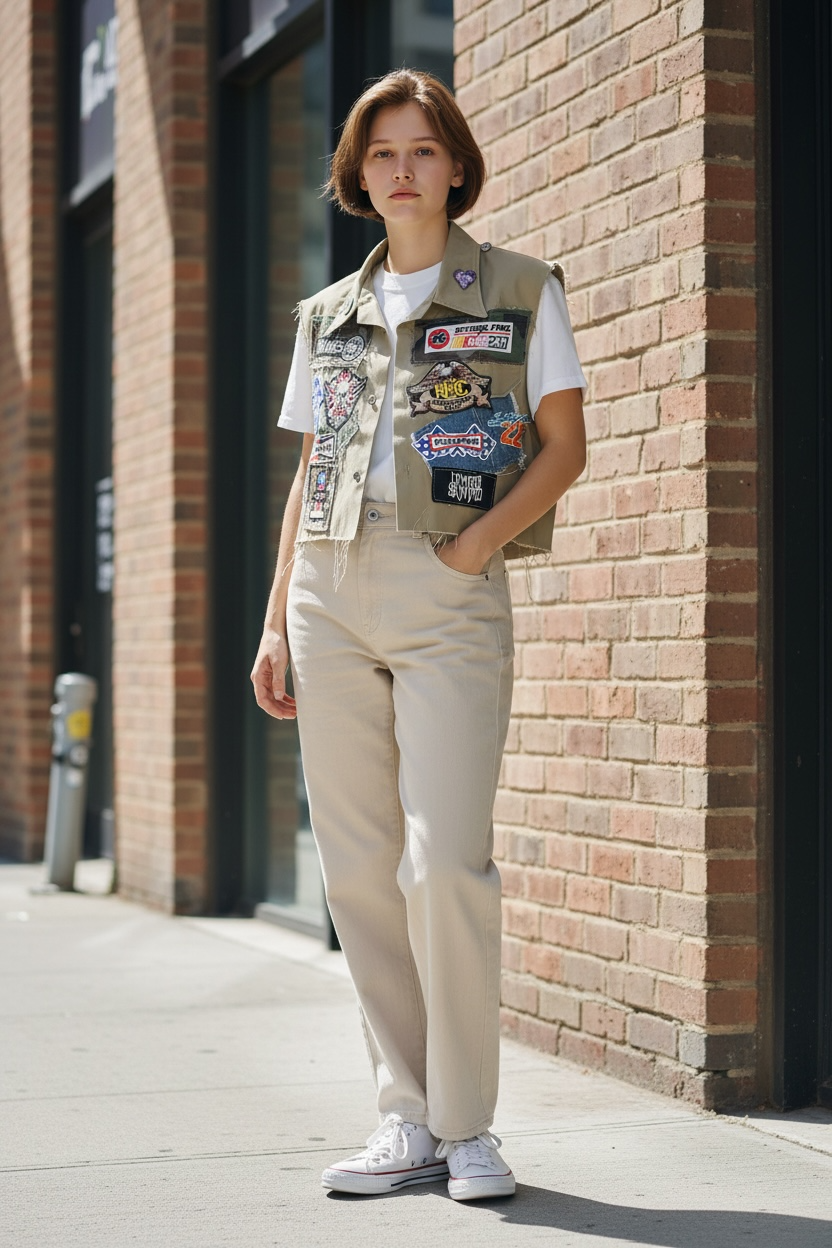 Full Throttle Upcycled Army Vest