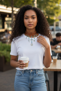 Lizzie's Handmade Vintage Western Belt Charm Necklace